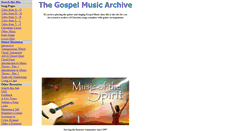 Desktop Screenshot of gospelmusic.org.uk